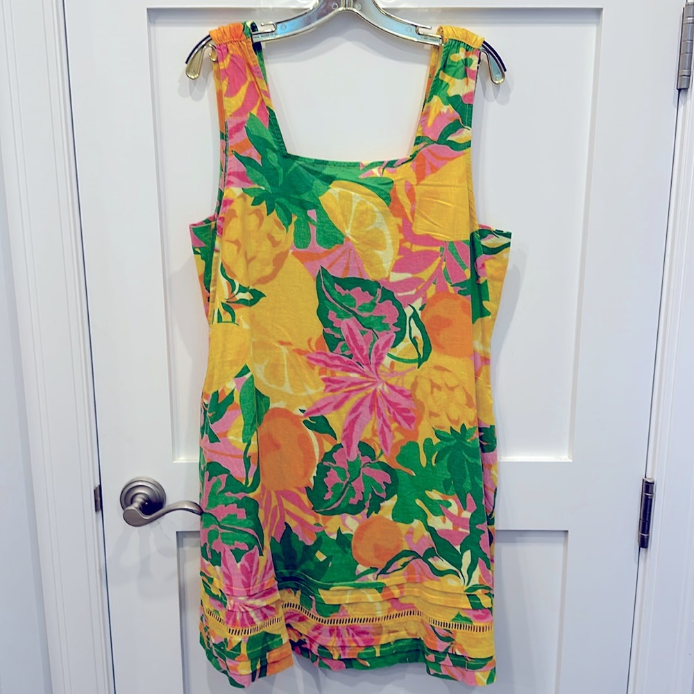 C&C California linen shift dress. Size L. NWT.